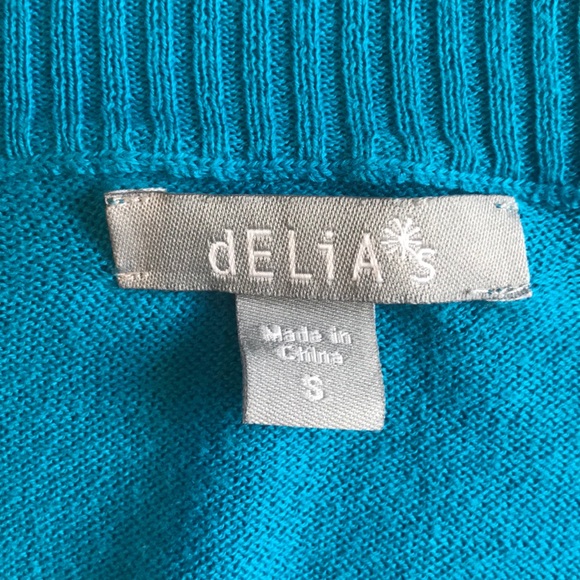 Blue Cardigan Tunic-Length Sweater - Picture 3 of 3